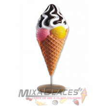 Stop Trottoir Boules + Chantilly + coulis Chocolat - 180 cm